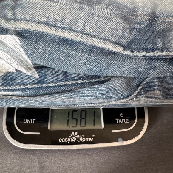 Good American Jeans Womens 14/32 Light Blue Skinny Split Hem High Rise Casual - Picture 13 of 14